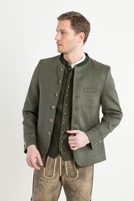 Herren Trachtenjanker Helmut A004862-735 bronzegrün