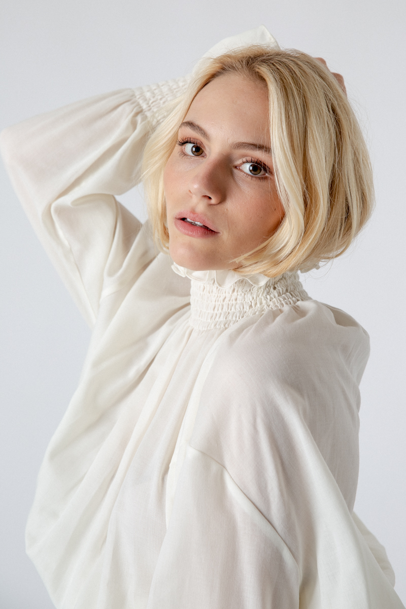 Trachtenbluse Carissa creme