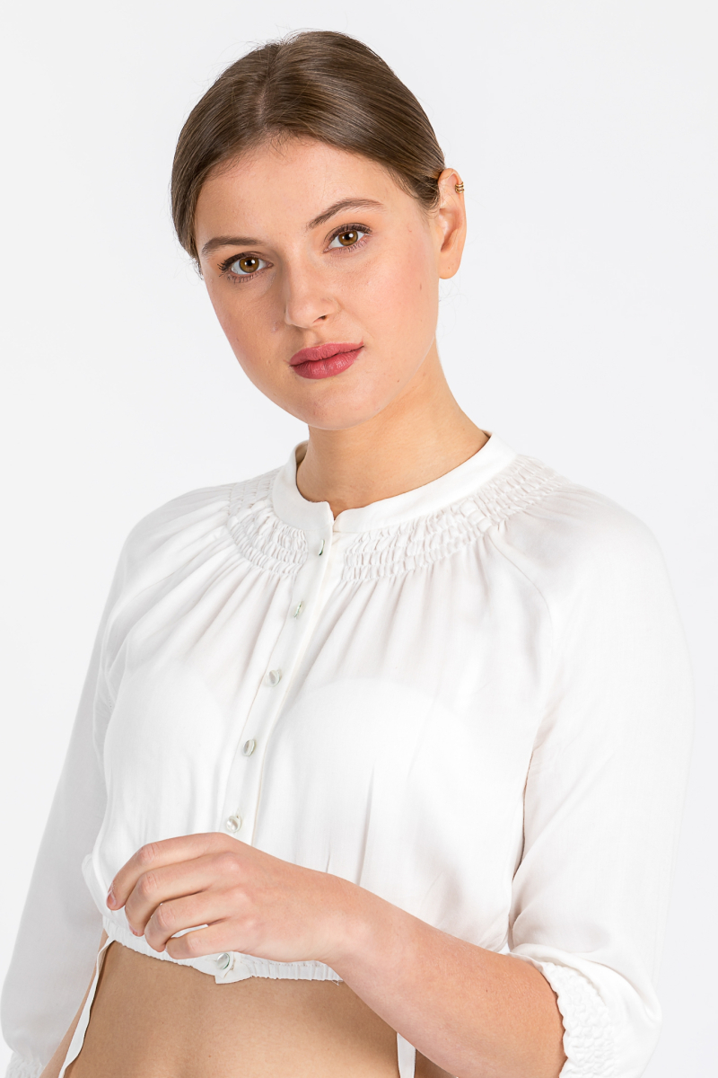 Gottseidank Damen Dirndlbluse Sepha A000761-124 ecru