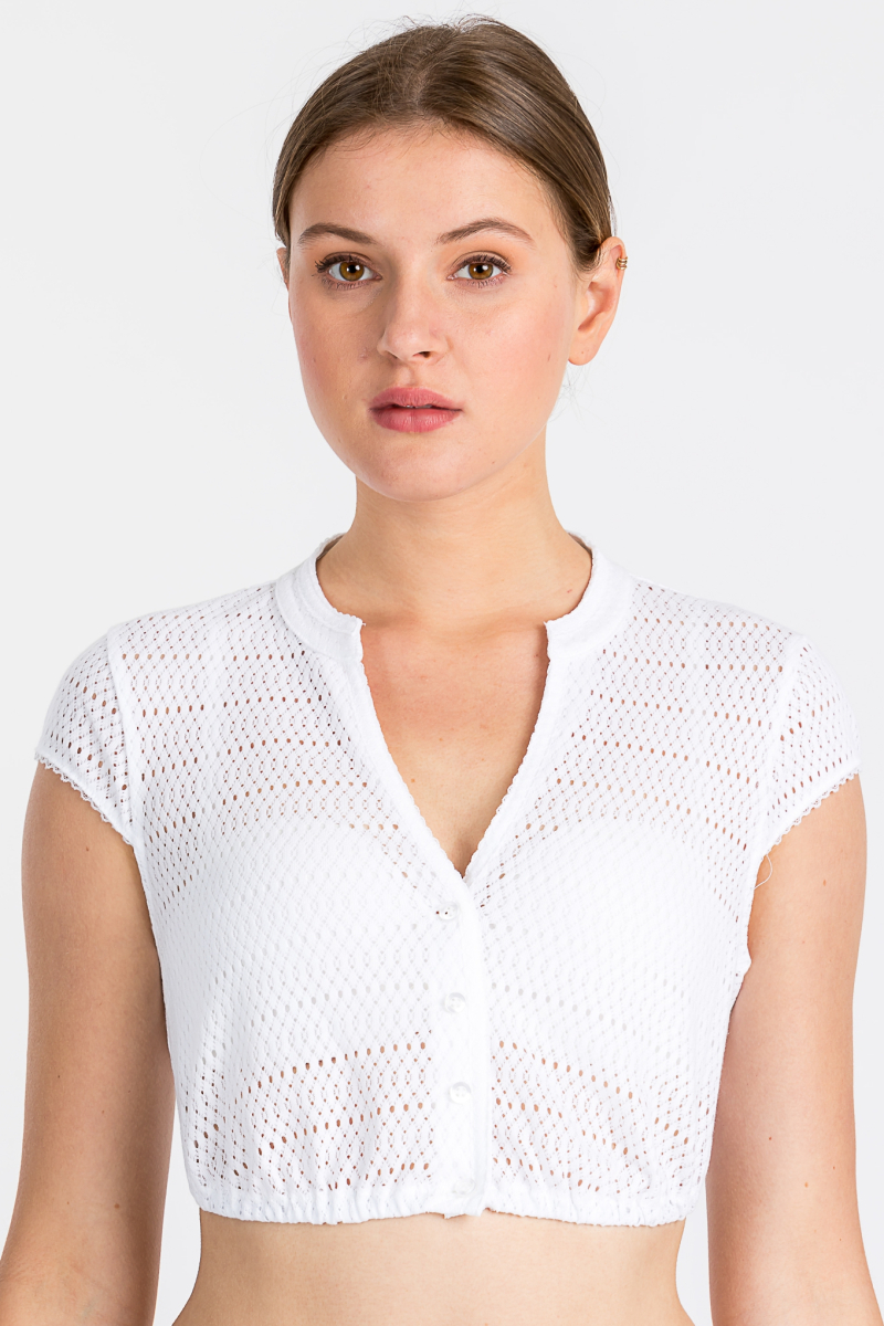 Hammerschmid Damen Dirndlbluse Heidi 2917-00 weiß