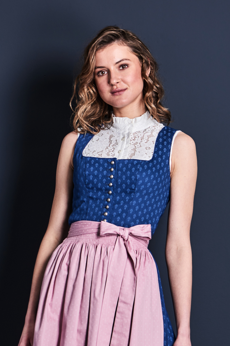 Dirndl Anna 74270 blau/rosa