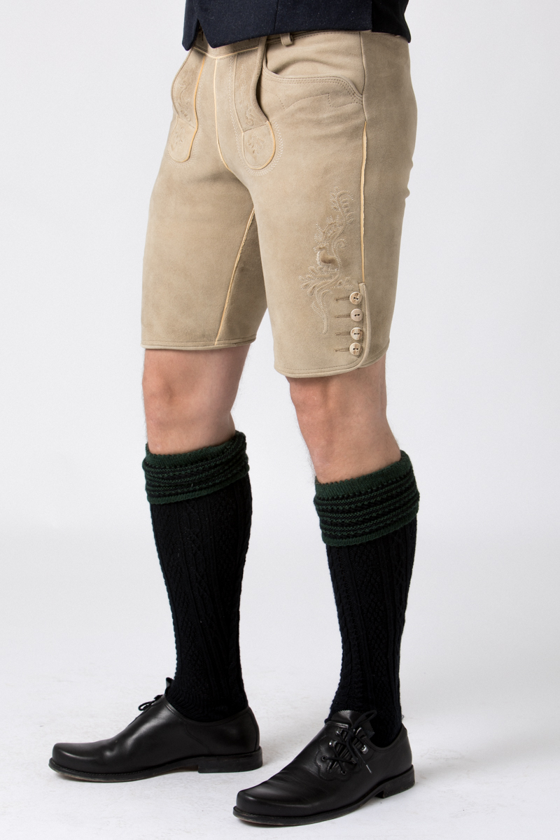 Kurze Lederhose Lampoding eiche