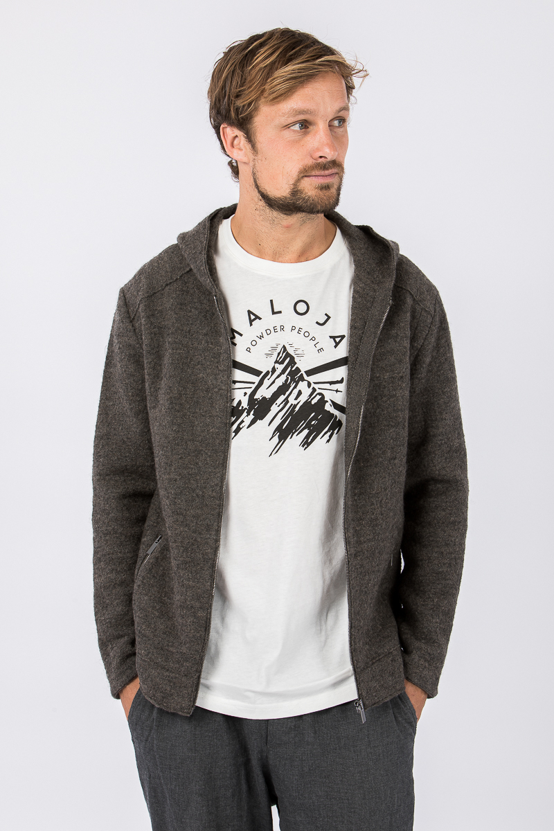 Kapuzenjacke Meinhard grau-braun