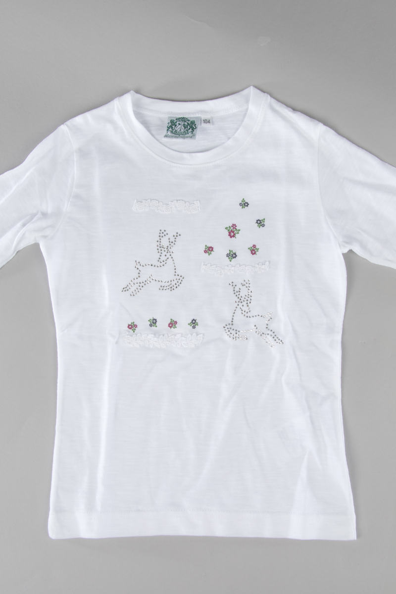 Trachten Kinder Shirt Wally weiß