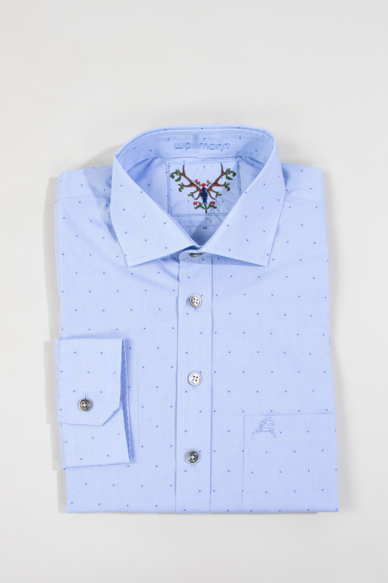 Wallmann Herren Hemd 1812832 29 blau