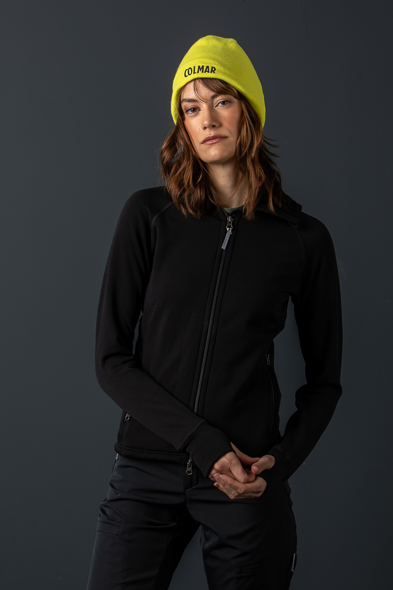 Fleece Hoodie Power black