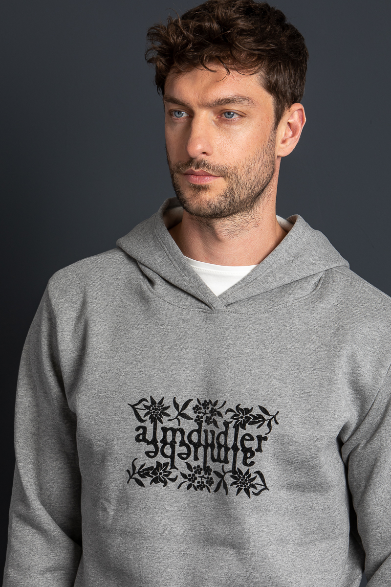 Almdudler Hoodie grau Herren