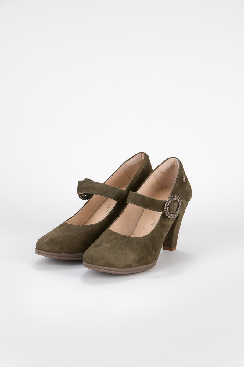 Trachtenpumps Sarah Velours olivio