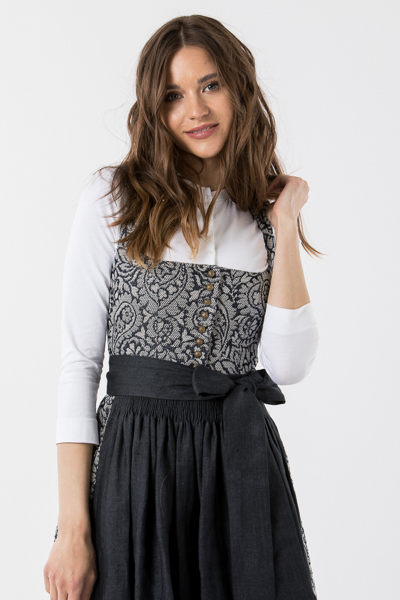 Dirndl Mona A003264 nachtblau-schwarzblau