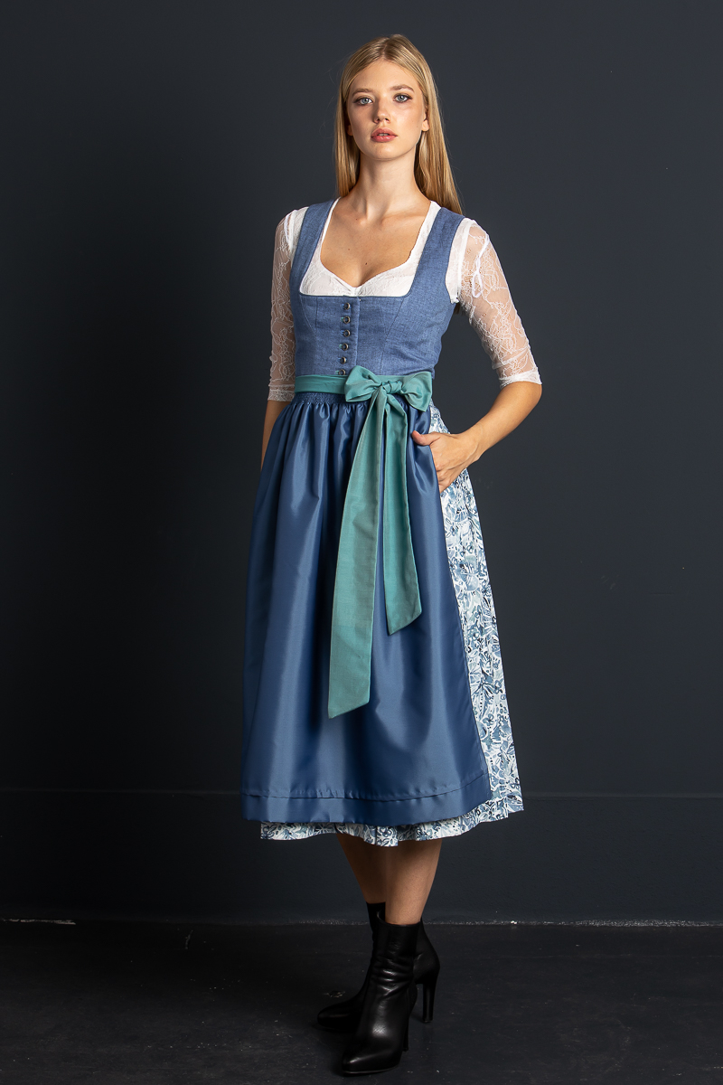 Dirndl Alma blau