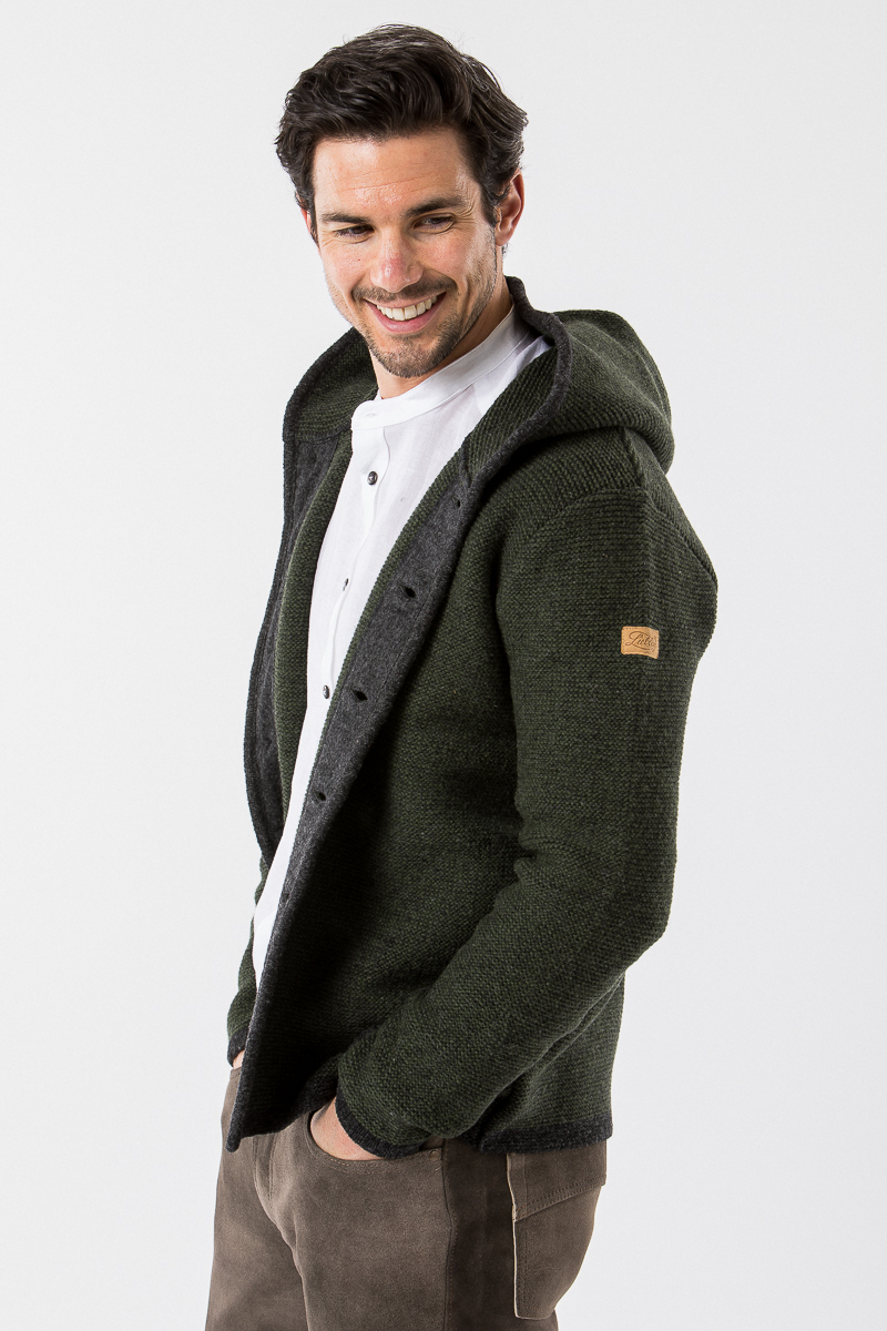 Liebling Janker Bavarian Wool Georg grün-anthra