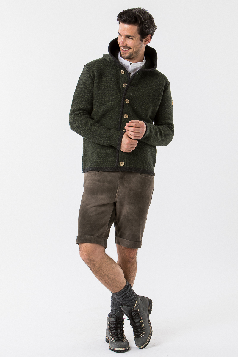 Liebling Janker Bavarian Wool Georg grün-anthra