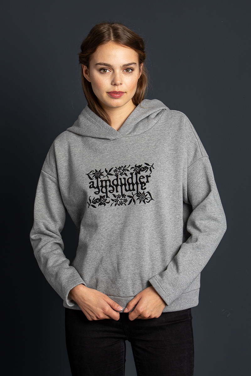 Almdudler Hoodie grau Damen