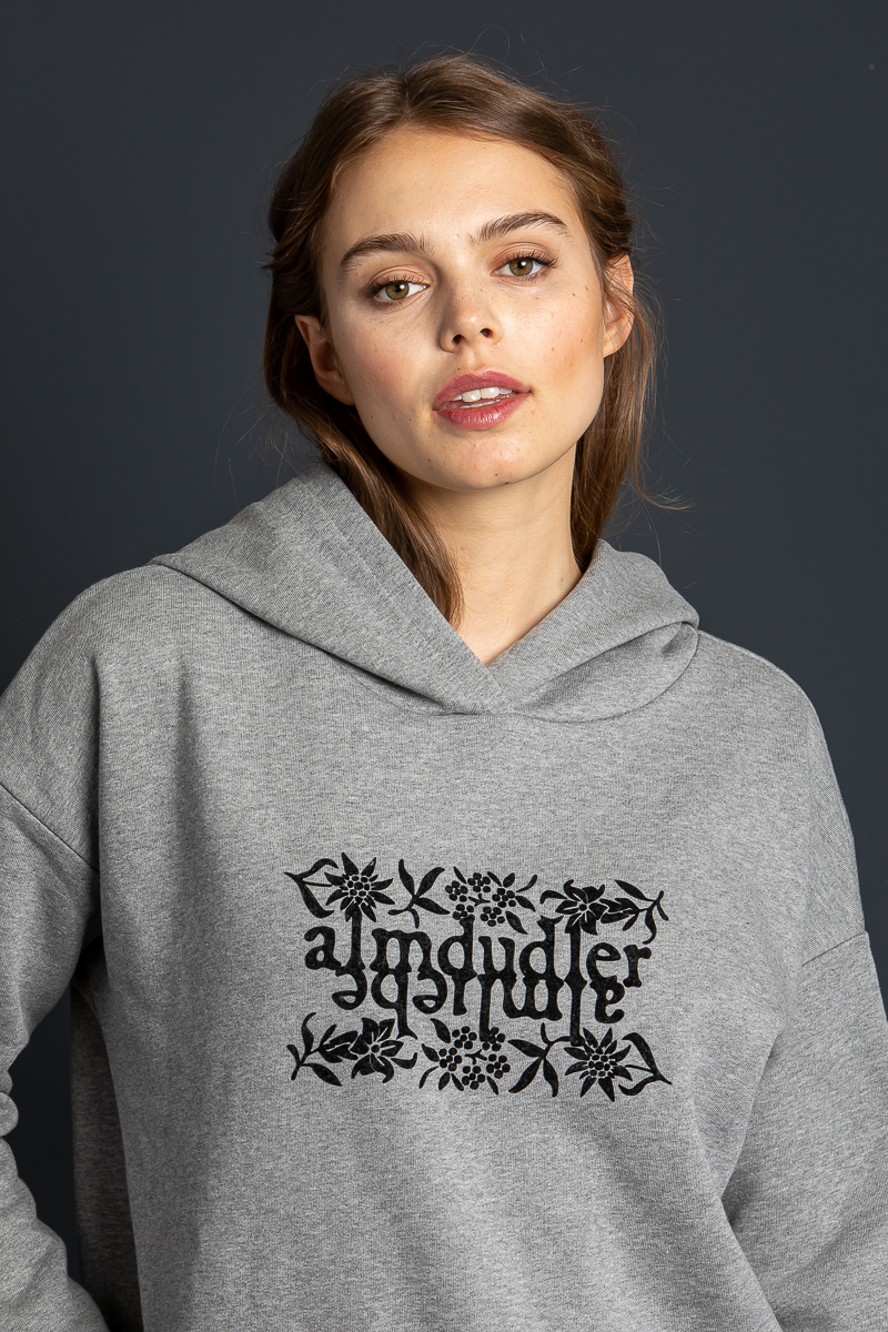 Almdudler Hoodie grau Damen