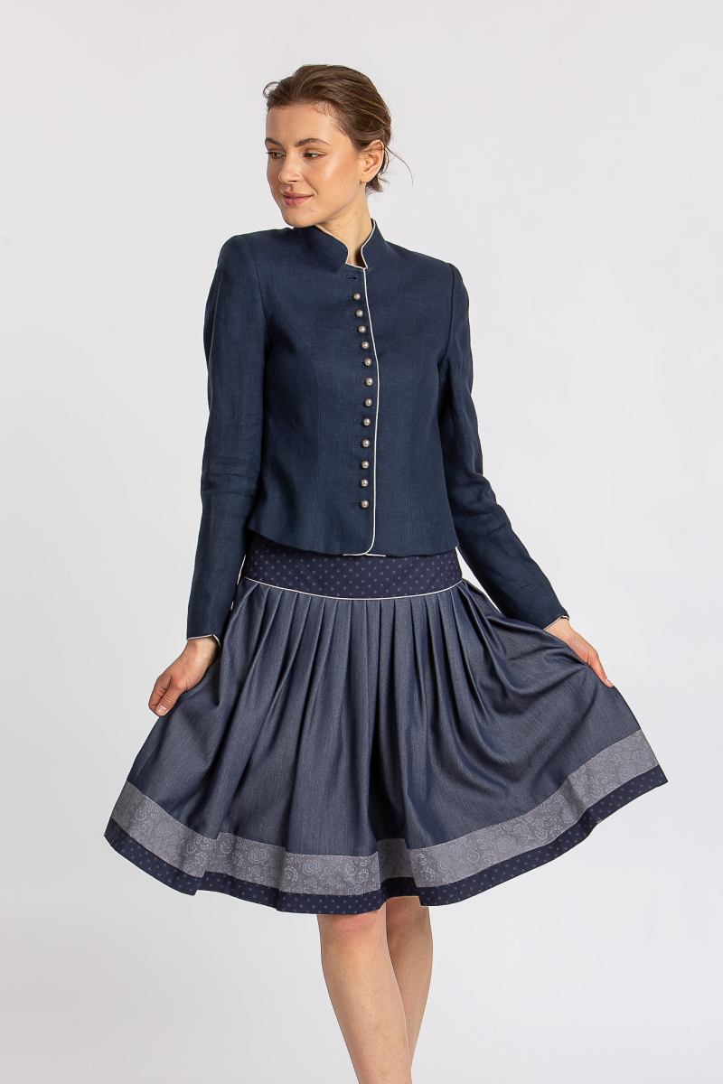 Leinenblazer Gmund in navy