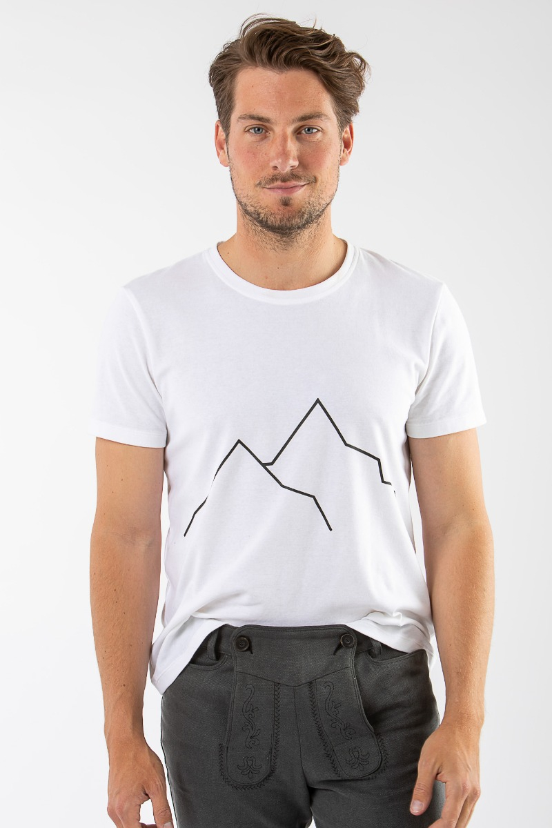 Berg T-Shirt Geigelstein weiß