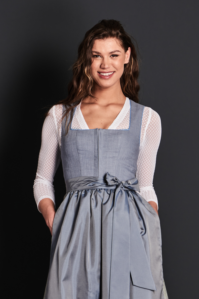 Dirndl "Festdirndl" stahlblau