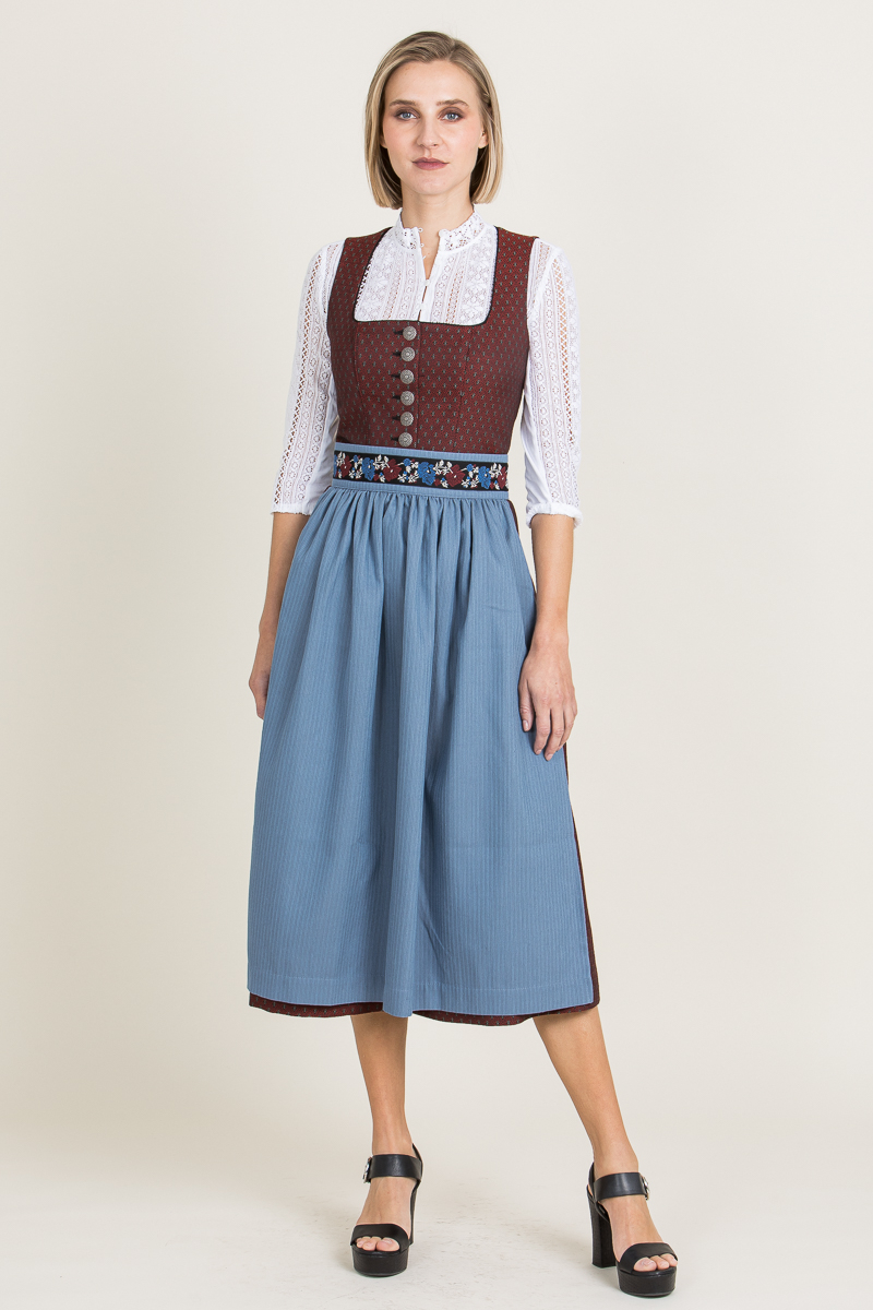 Dirndl "Deife Danz" rot