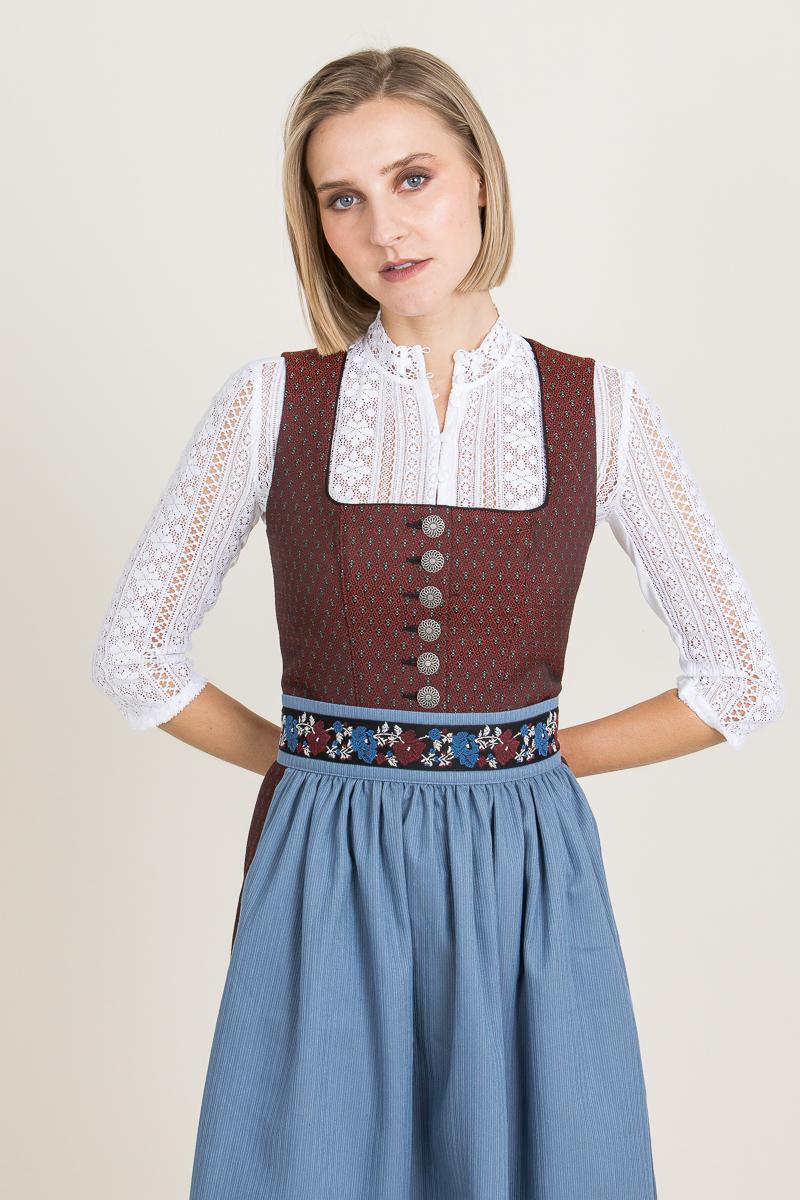 Dirndl "Deife Danz" rot