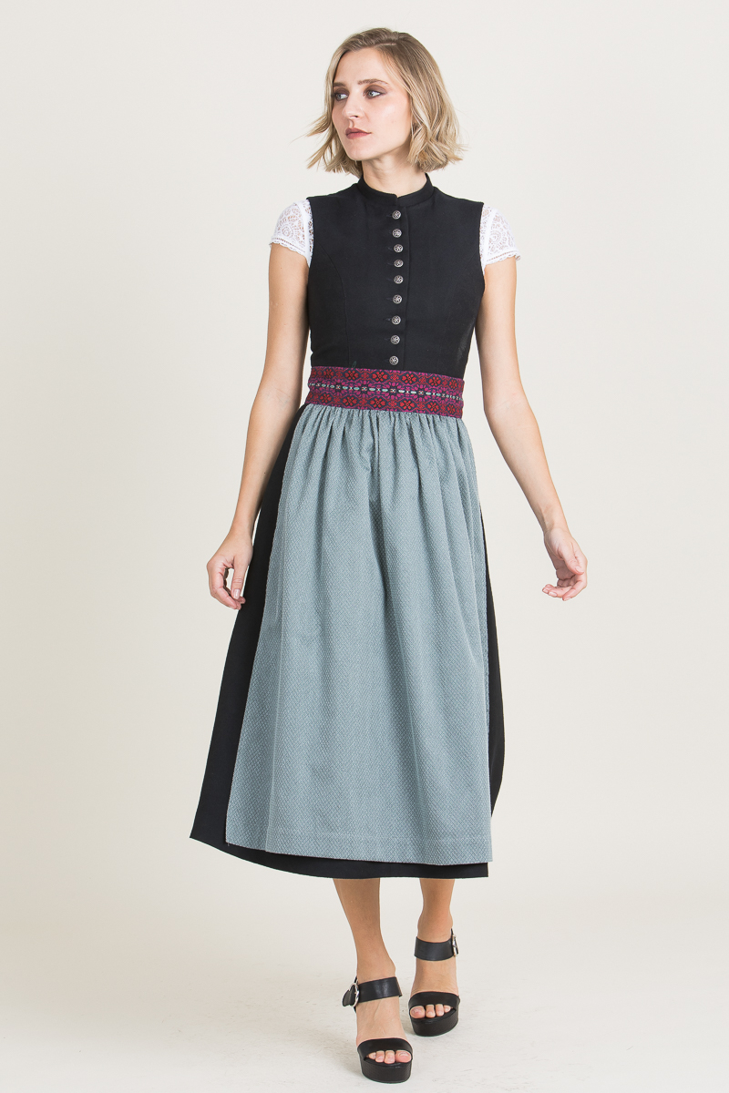 Hochgeschlossenes Dirndl "Schützen Liesl" marine