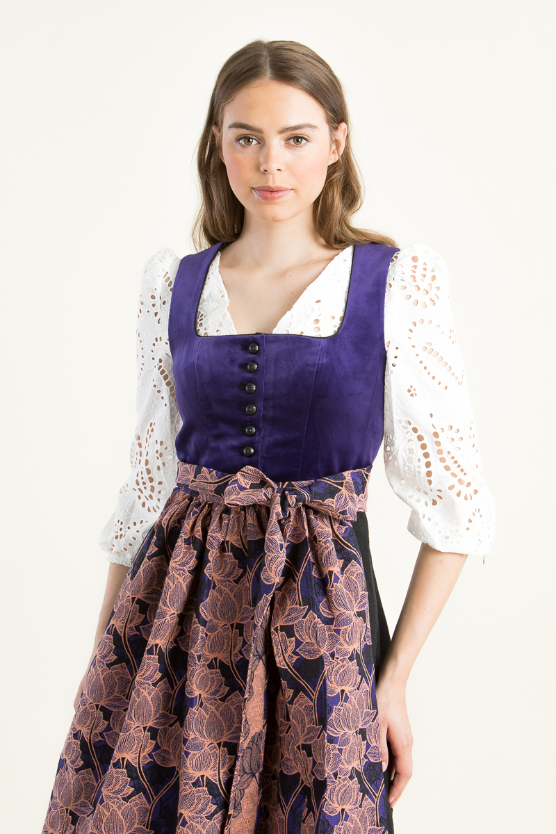 Dirndlbluse Lou mit Puffarm 5760 4455 weiß