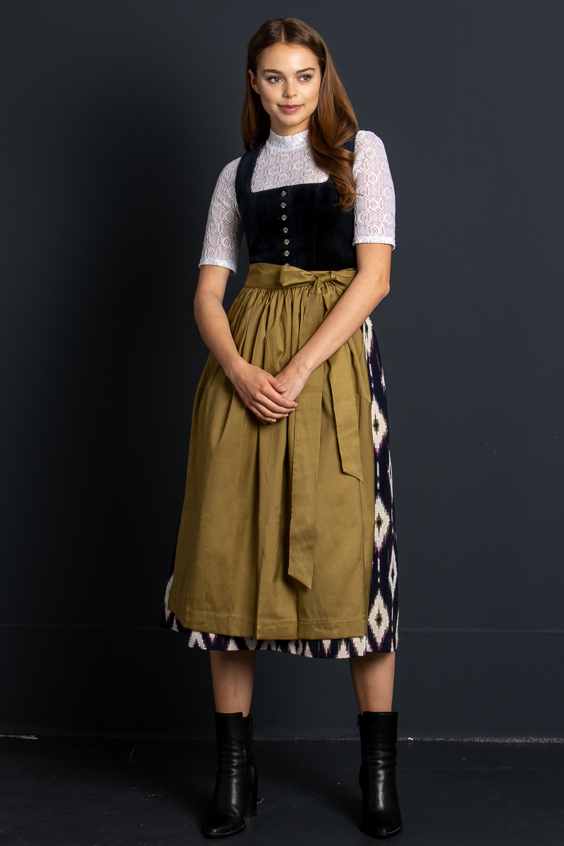 Almliebe Dirndl Wiesn Wunda blau 2