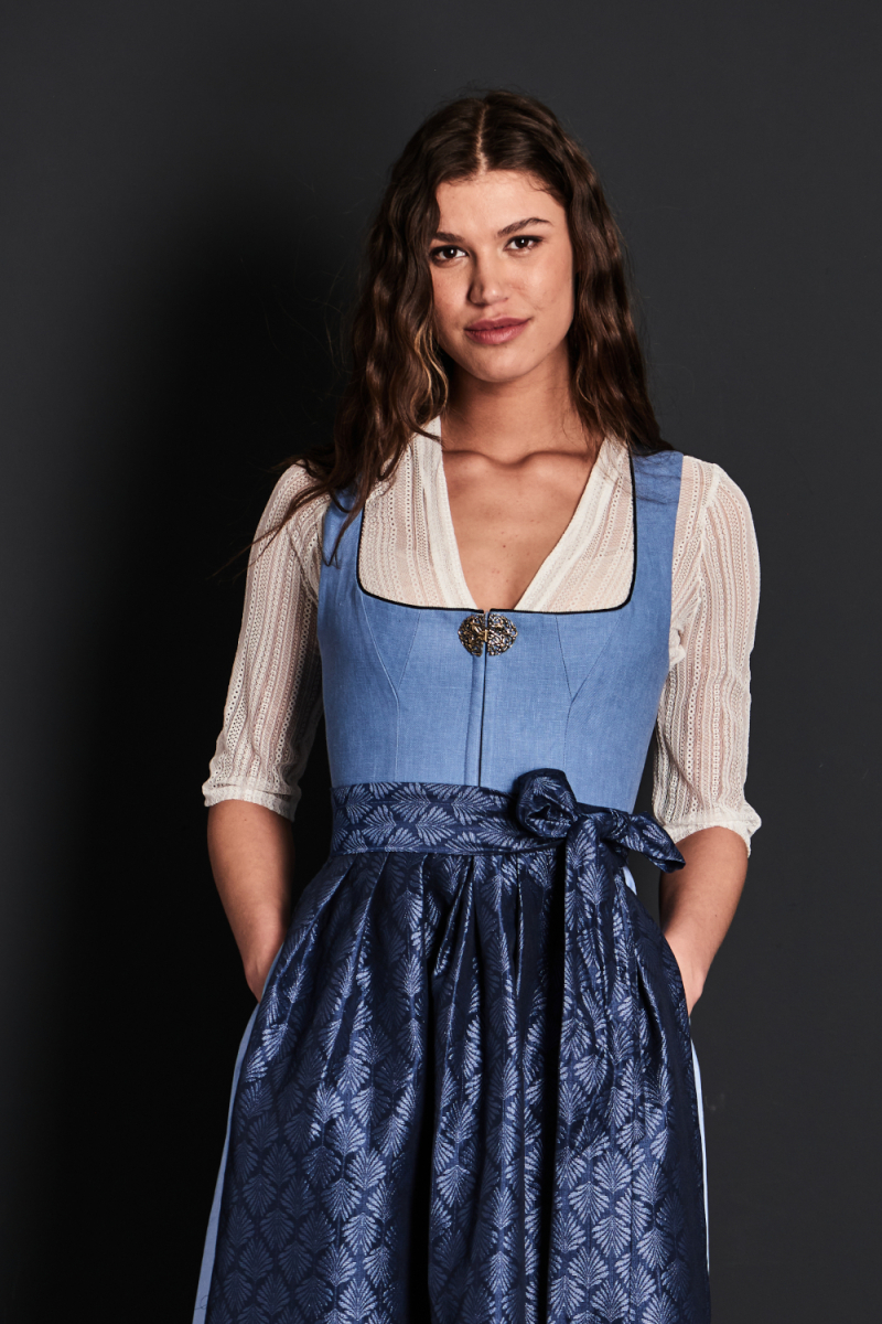 Dirndl Fernanda kornblau