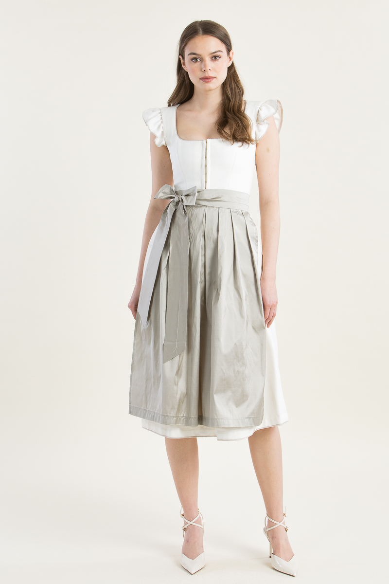 Dirndl Jula mit abnehmbarem Flügelarm ecru