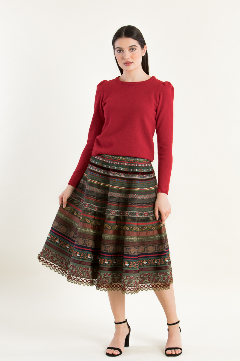 Strickpullover Heugraben kirsche 3260