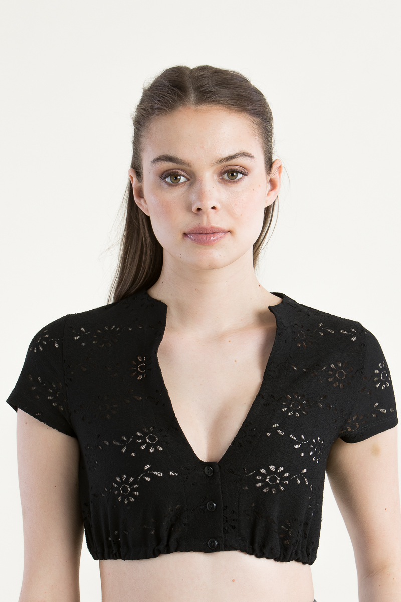 Dirndlbluse 342420-5 schwarz