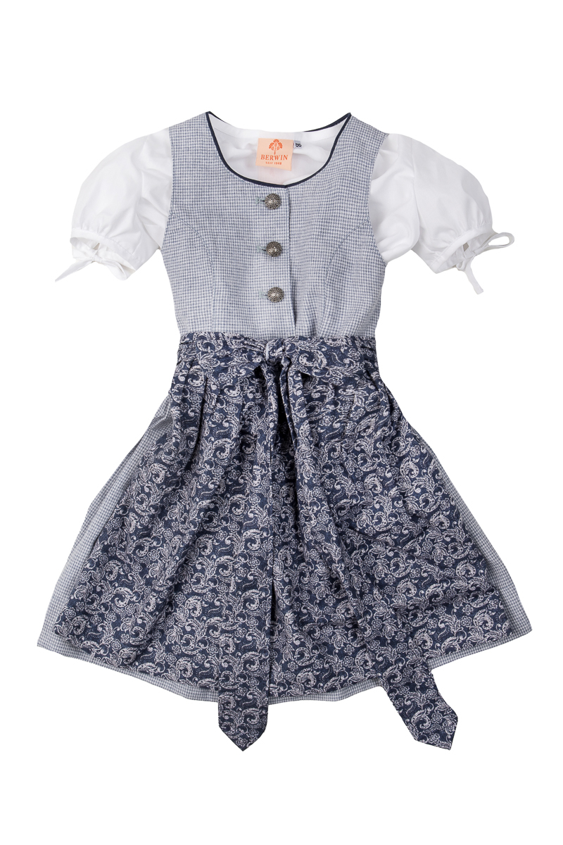 Kinderdirndl inkl. Bluse 542611 blau