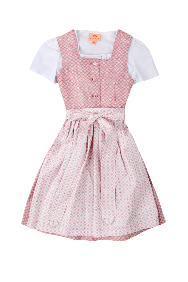 Kinderdirndl mit Bluse 551631-38 altrosa