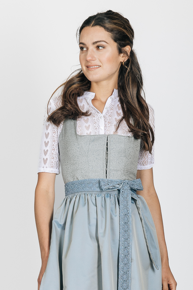 Spitzen Dirndlbluse 326800 weiß