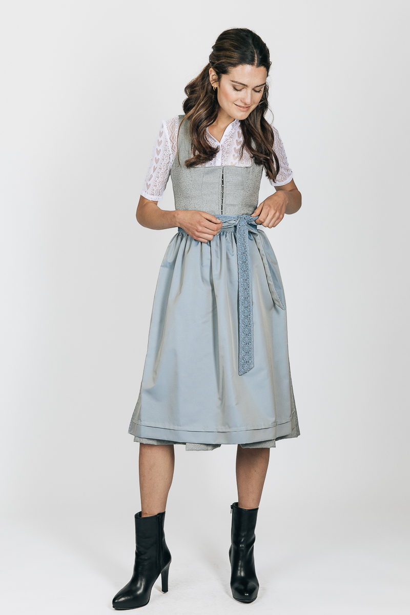 Dirndl Ricarda in Graublau