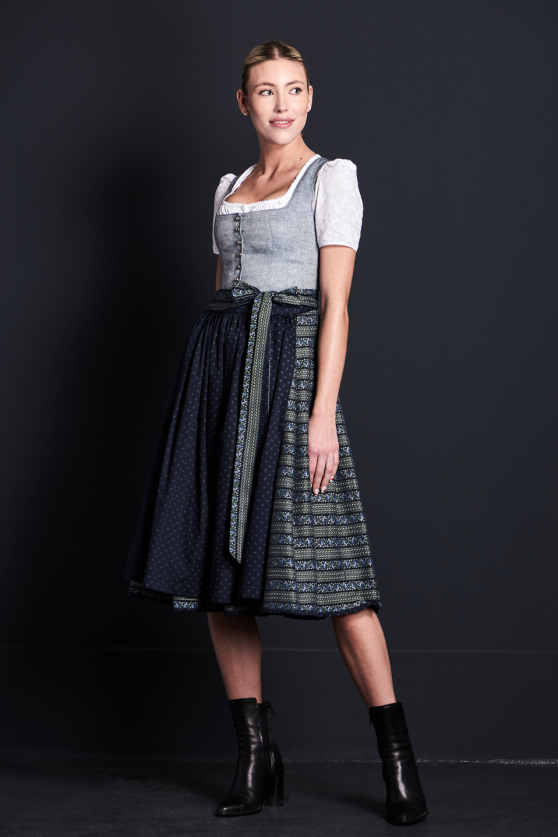 Dirndl Wally taube/tinte