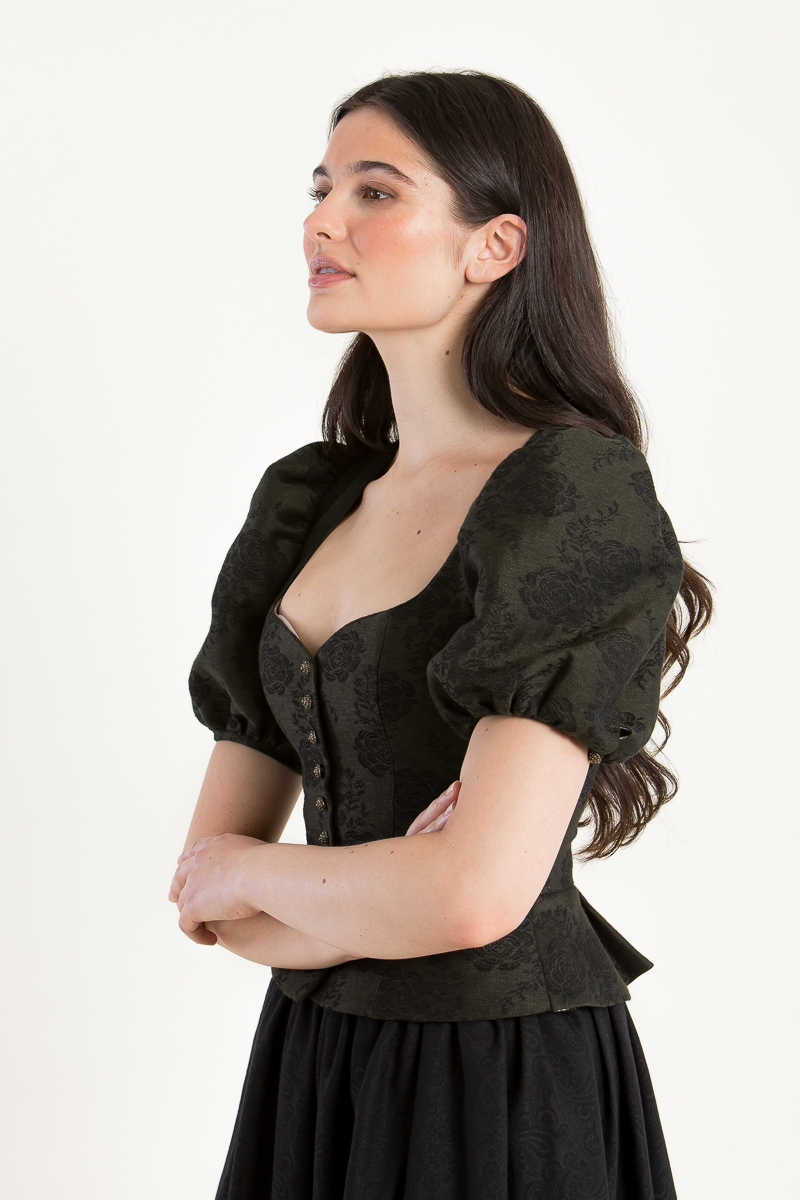 Trachtenmieder Bella A004795-735 bronzegrün