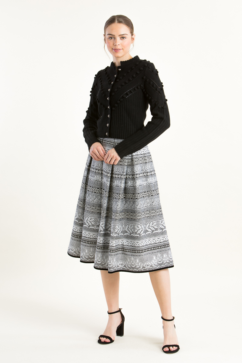 Strickjanker 7831308 uni schwarz