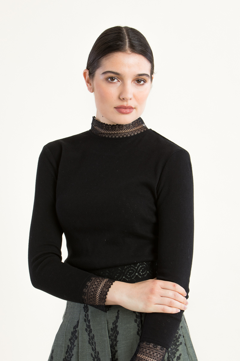 Trachtenshirt Parndorf 909 schwarz