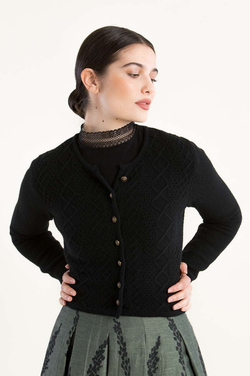 Strickjanker Clarissa 46170040-42-9 schwarz