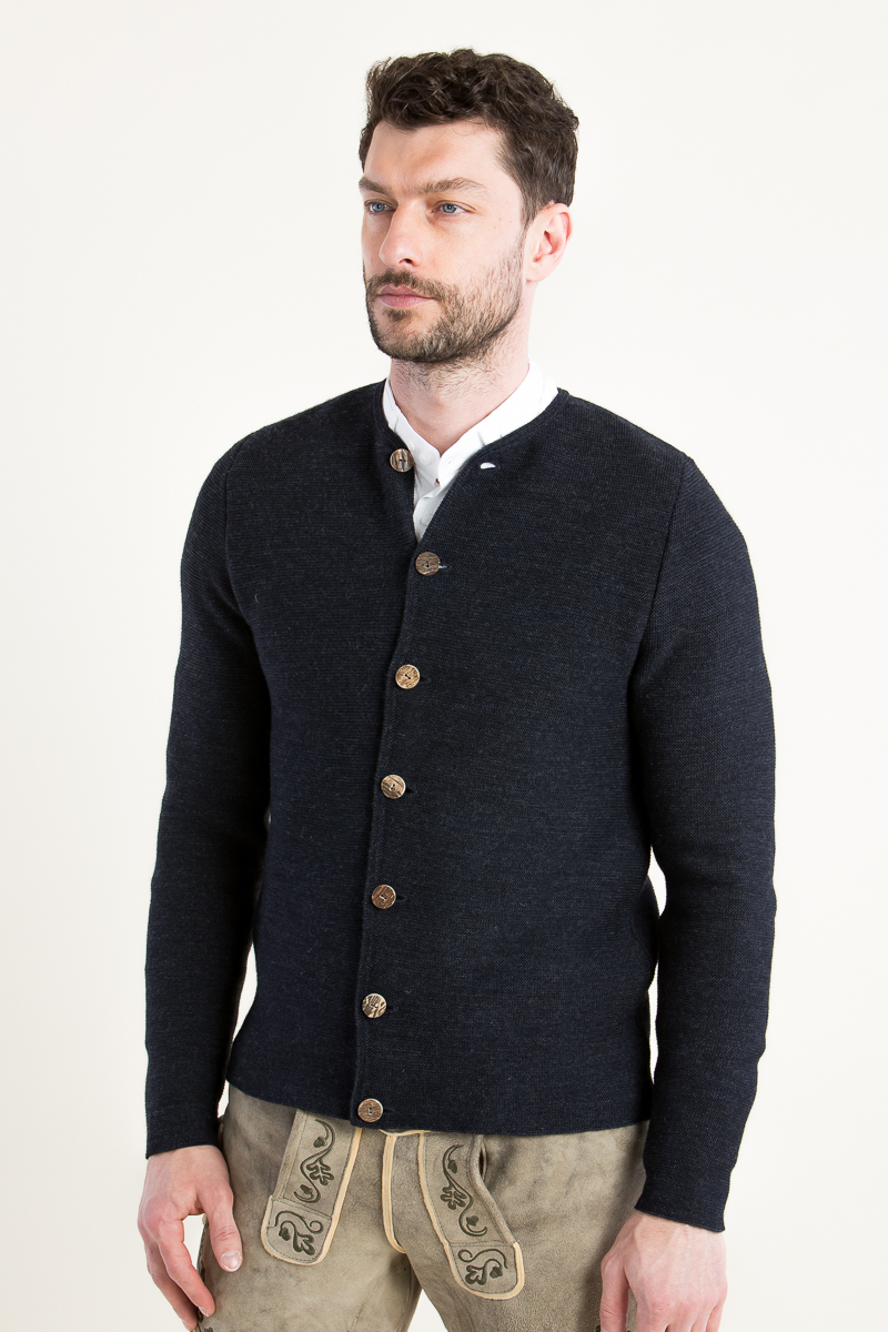 Strickjanker Aloisius A003076-618 carbonblau