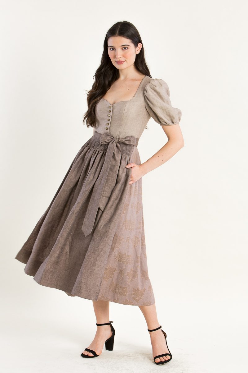 Dirndl mit Puffarm Lina K0882-433 rose dust