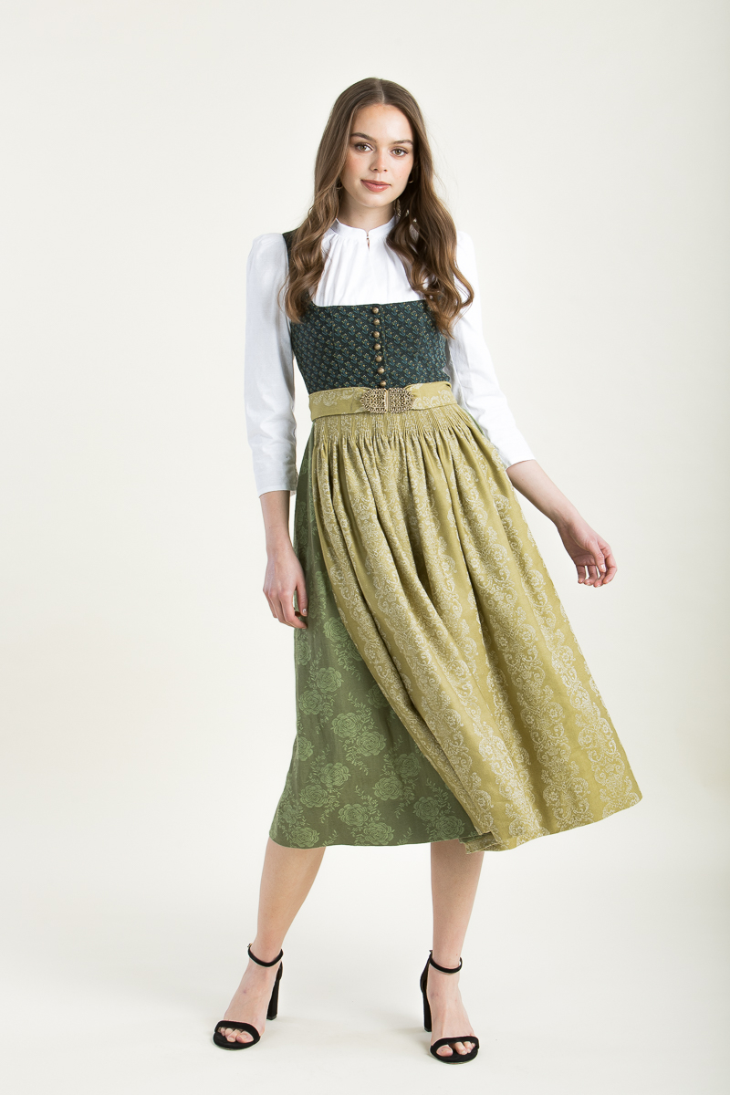 Dirndl Monika K0947-717-778 efeu-goldgrün