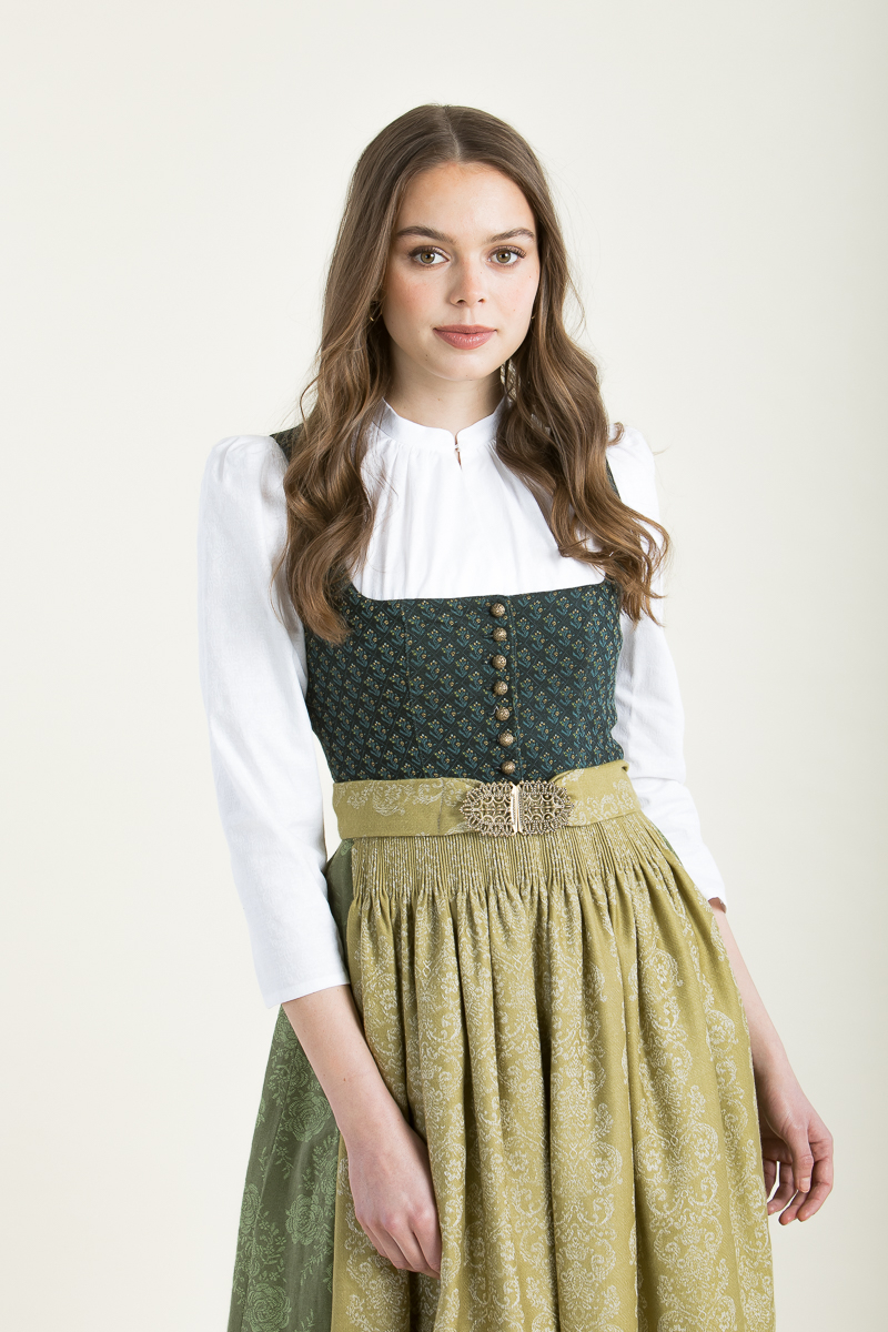 Dirndl Monika K0947-717-778 efeu-goldgrün