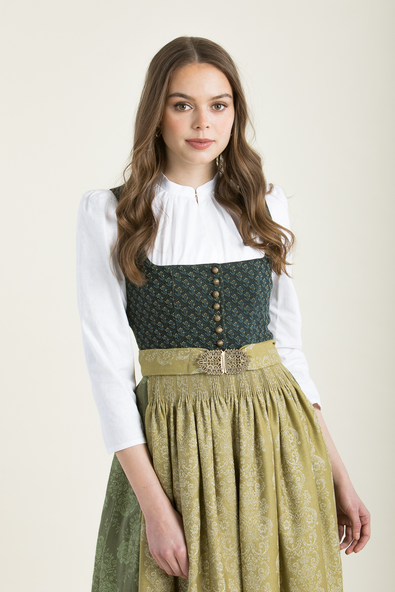 Dirndlbluse Hochgeschlossen Done A005049-125 eierschale