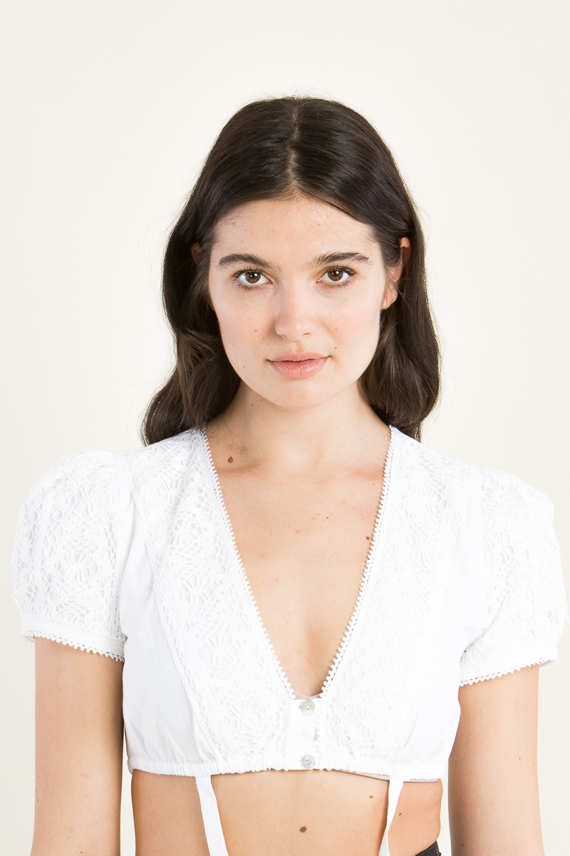 Dirndlbluse Liesbeth A004280 100 reinweiß