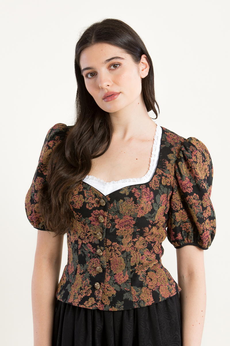 Dirndbluse Maresa A004296-100 weiß