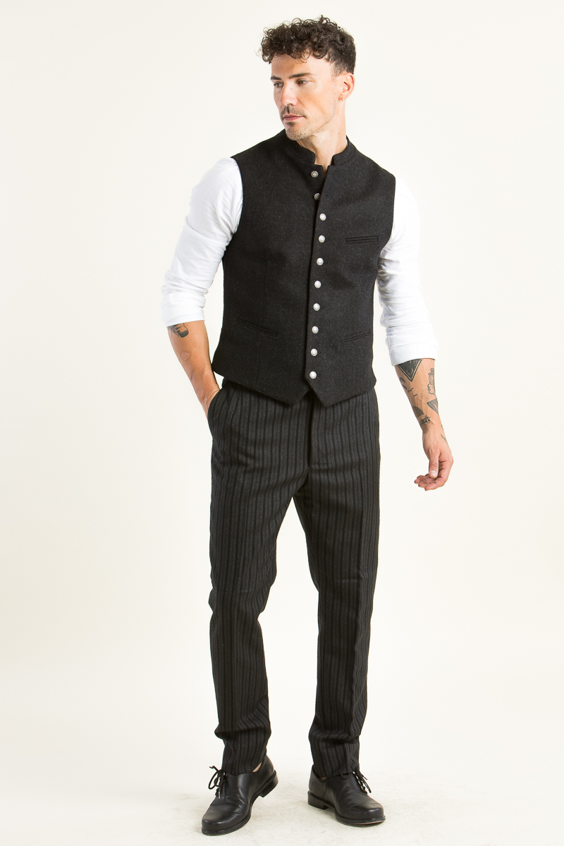 Trachtenhose Veith A002005-985 kaviarschwarz
