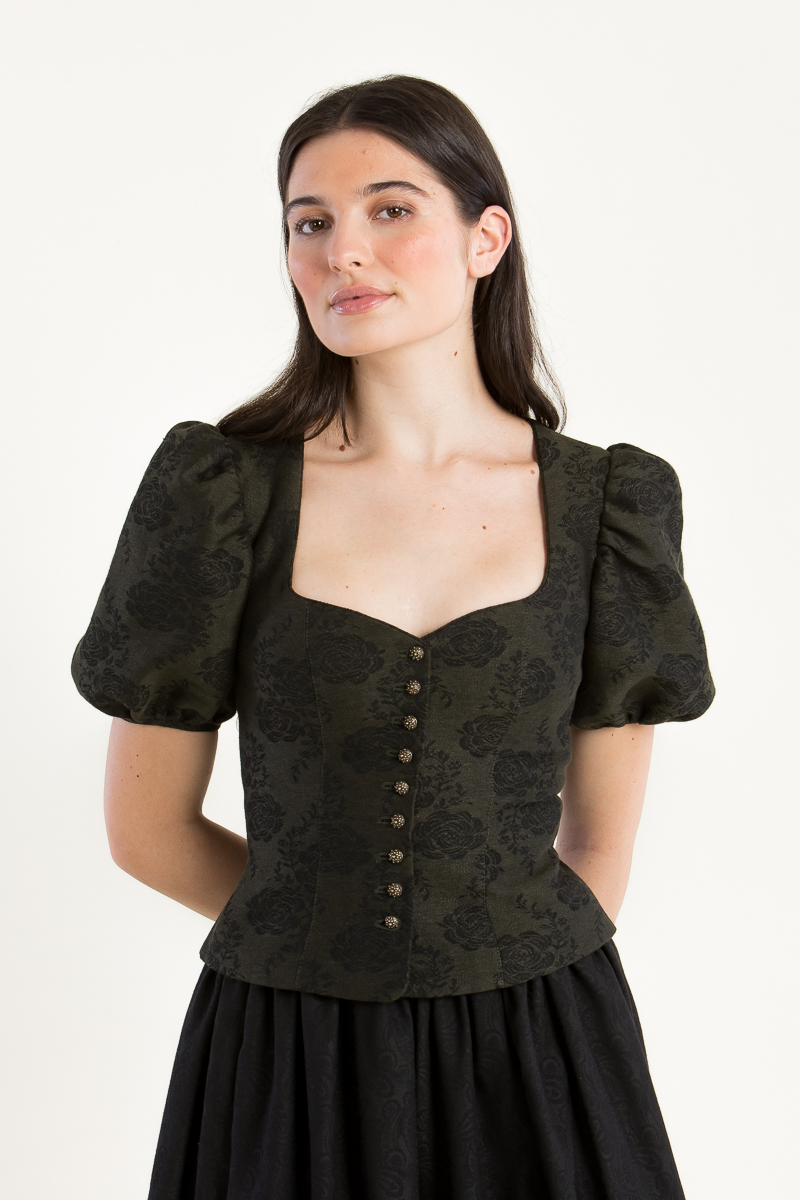 Trachtenmieder Bella A004795-735 bronzegrün