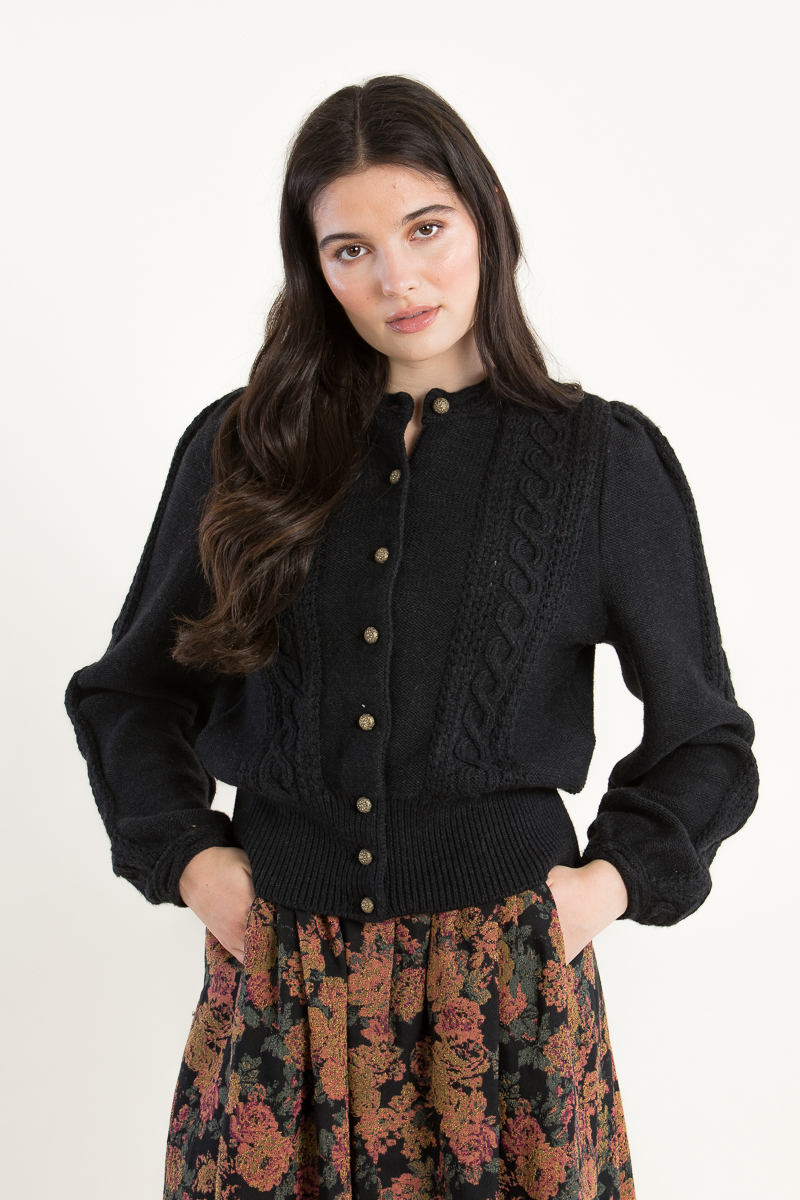 Strickjanker Lea A004800-990 lakritz