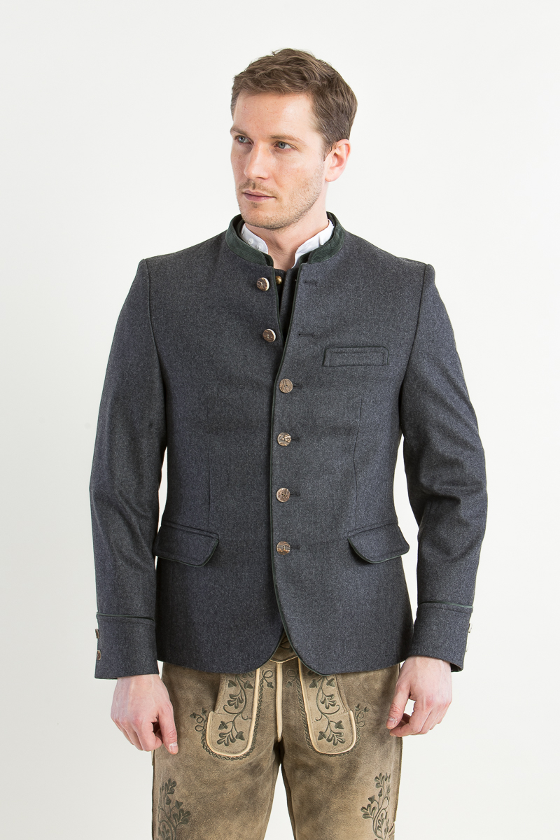 Trachtenjanker Helmut A004863-960 anthrazit